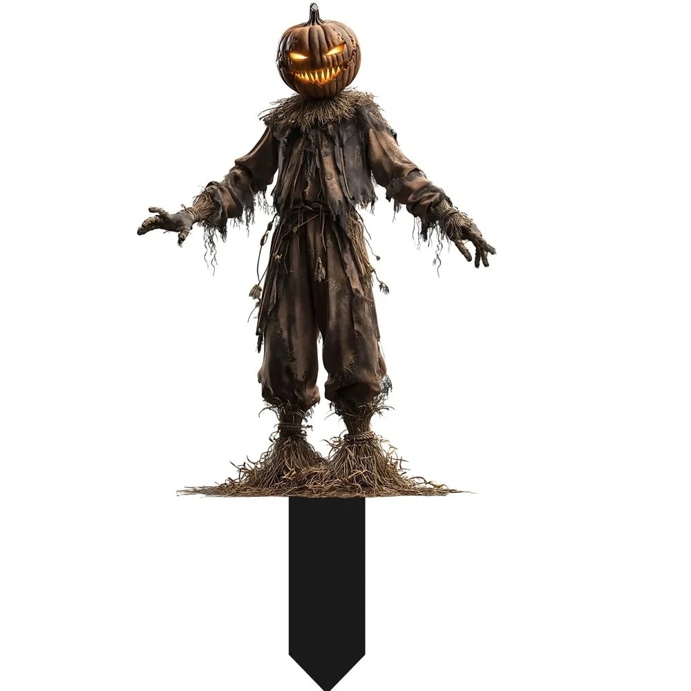 GrimCrow™ — Haunted Scarecrow Yard Prop