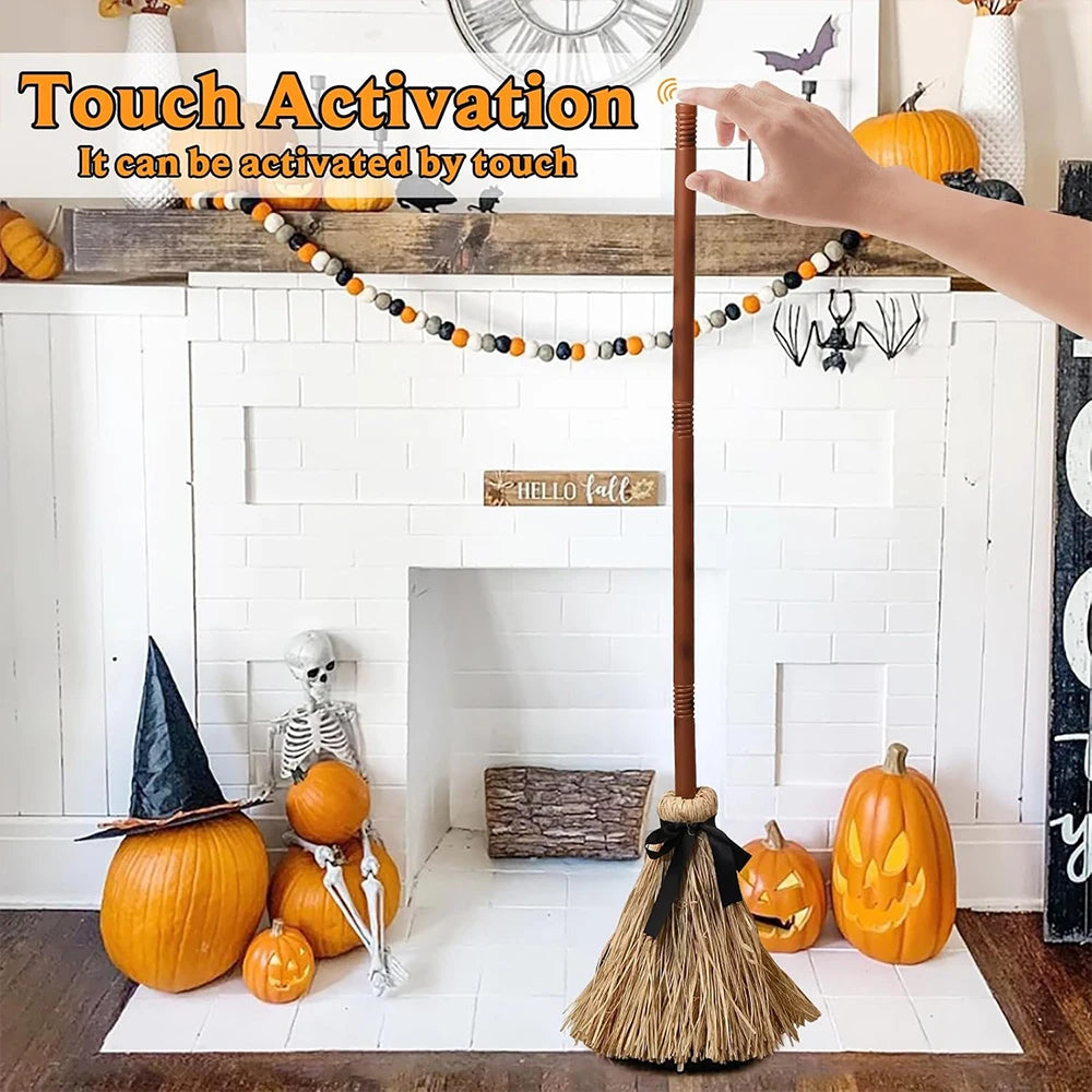 SpellSweep™— Animated Haunted Witch Broom