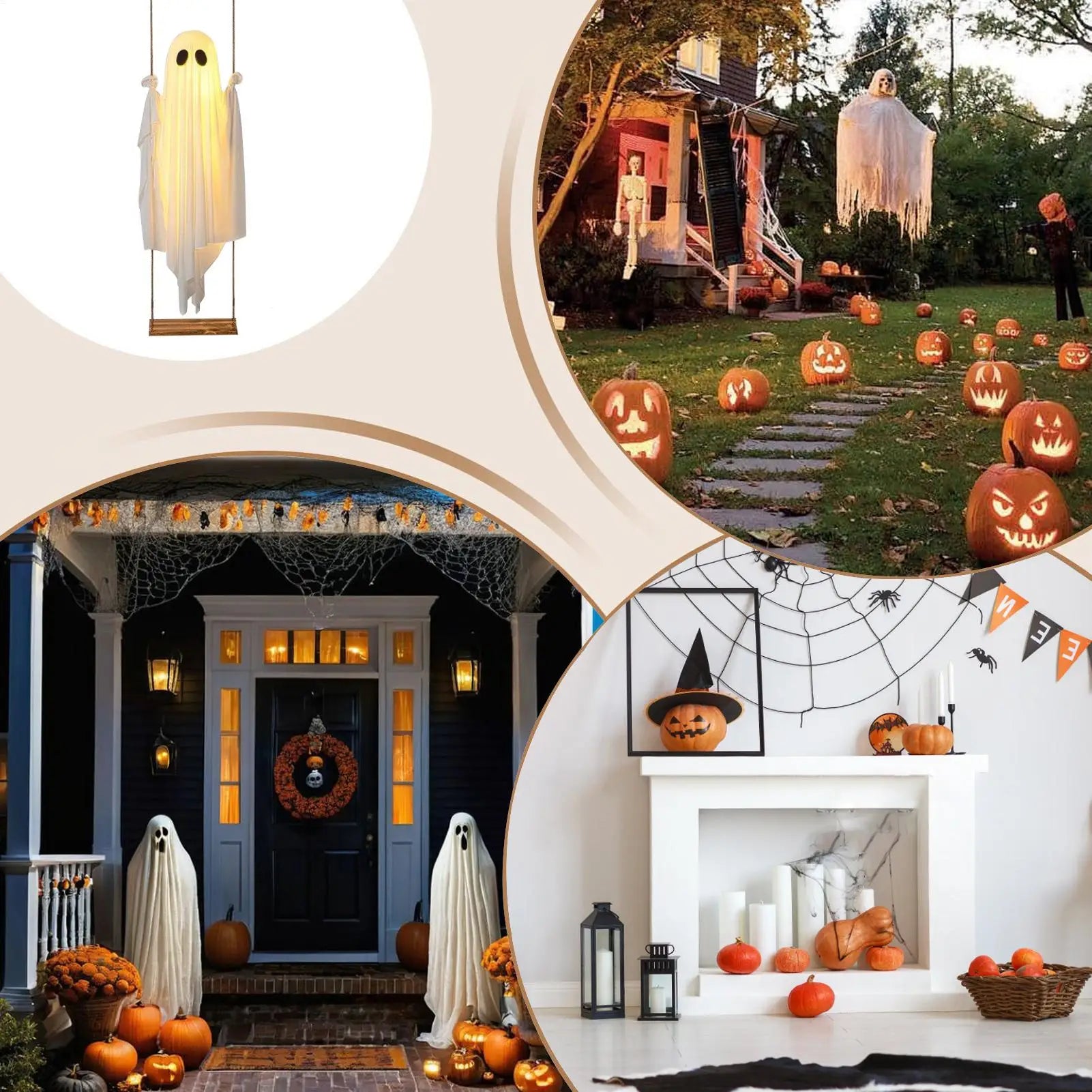 BooSwing™ — Hanging Ghost Light