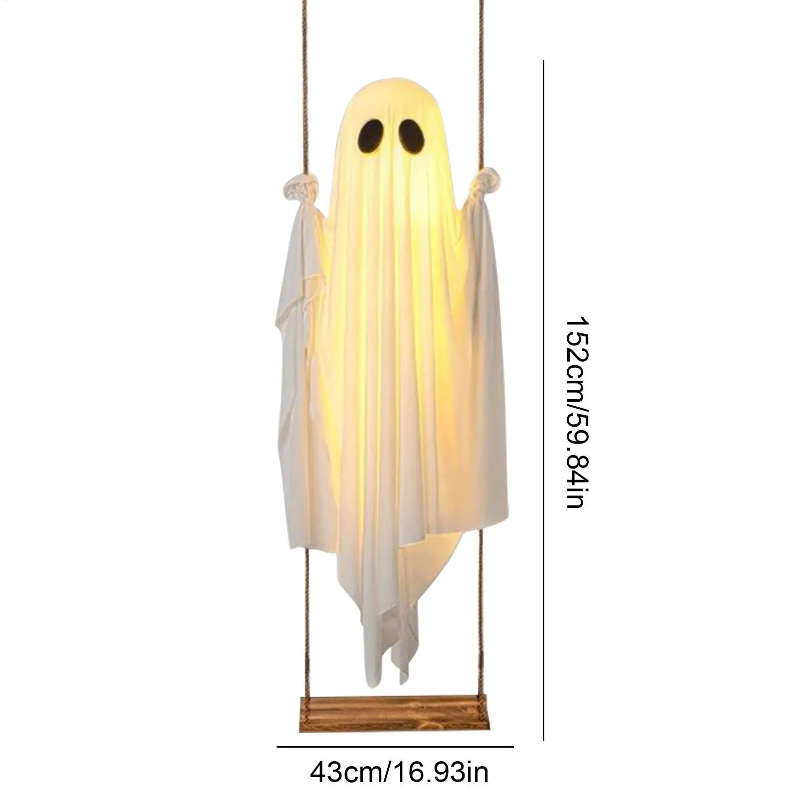 BooSwing™ — Hanging Ghost Light