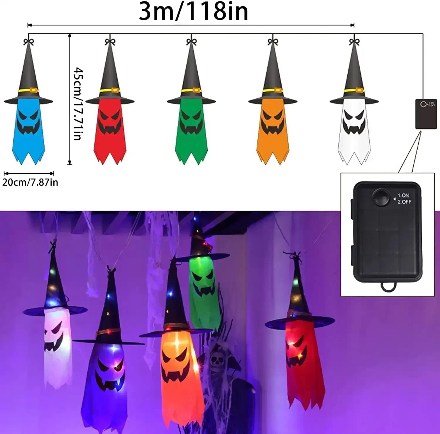 HexHats™- Enchanted Witch Hat Lights