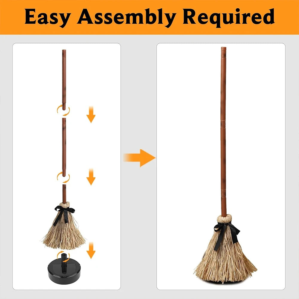 SpellSweep™— Animated Haunted Witch Broom