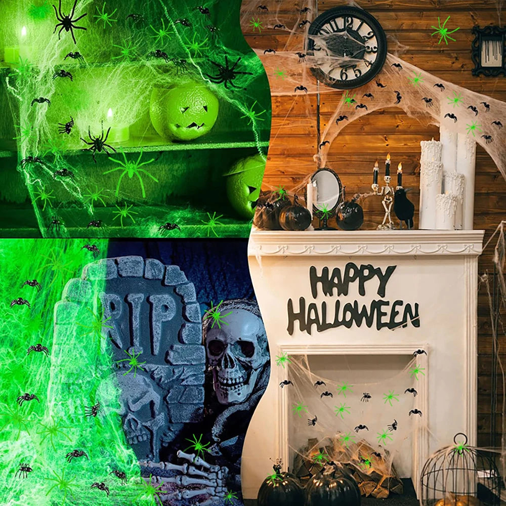 HexWeb™ — Glow-In-The-Dark Spider Web