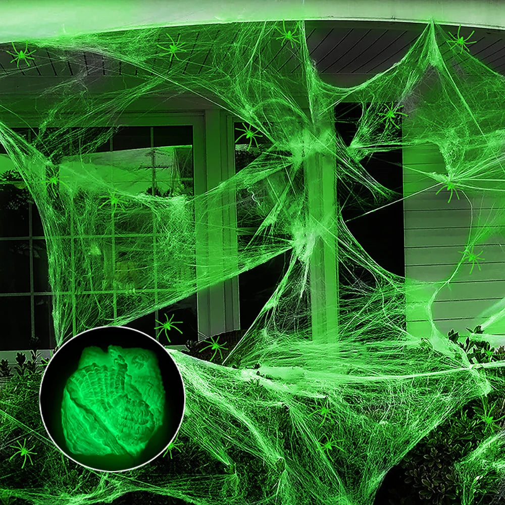 HexWeb™ — Glow-In-The-Dark Spider Web